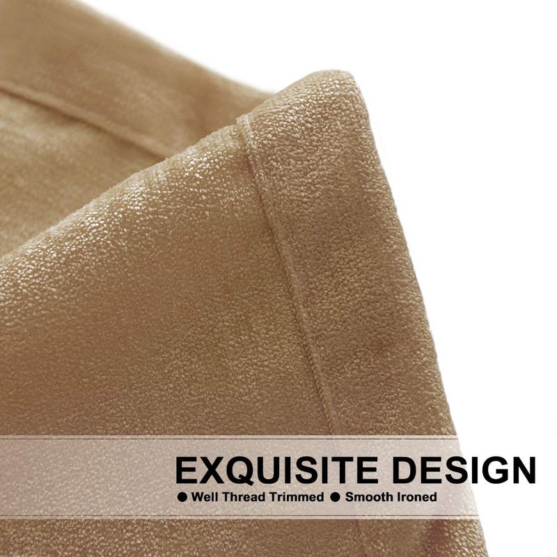 ELKCA Double-Sided Chenille Curtains for Living Room Modern Window Treatment for Bedroom Curtain,Grommet Top-2 Panels (Coffee, 52" W x 84" L) - Image 4